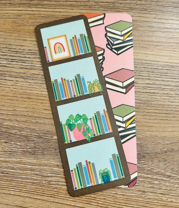 Book Lovers Bookmark Set, 2 Hand Drawn Bookmarks, Perfect for Gift Giving, Book Club
