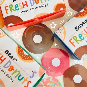 Donut Shop Print, Learn & Play Activity | Homeschool Printable, Paper Craft, Counting, Preschool Printable, Food Activities, Kids Games