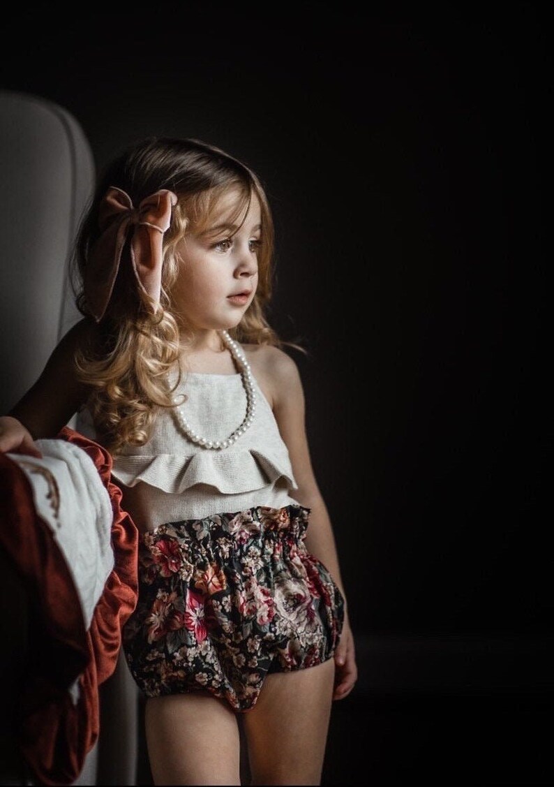 Girls Vintage Floral Bloomers