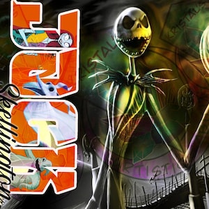 jack skellington tumbler png wrap for sublimation, sublimation png