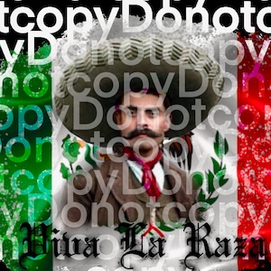zapata mexican revolution design , sublimation art sublimation design , art for sublimation