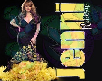 jenni rivera png diseño de envoltura de vaso para sublimación