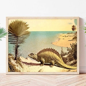 Printable Antique, Island Decor, Tropical Vintage, World Travel, Nautical Art, Central America Decor for Office and Study, Instant Download