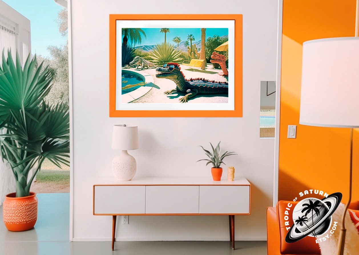 Reptile Pool Party Zaddy Palm Springs Patio Furniture Etsy