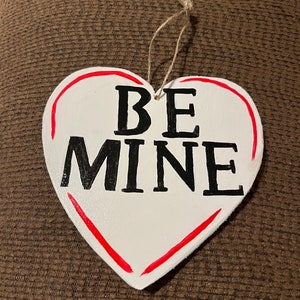 Valentines Tree Decor--red black and white