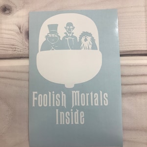 Haunted Mansion Inspired Decals - Great for cars, laptops, mirrors walls, frames, etc.