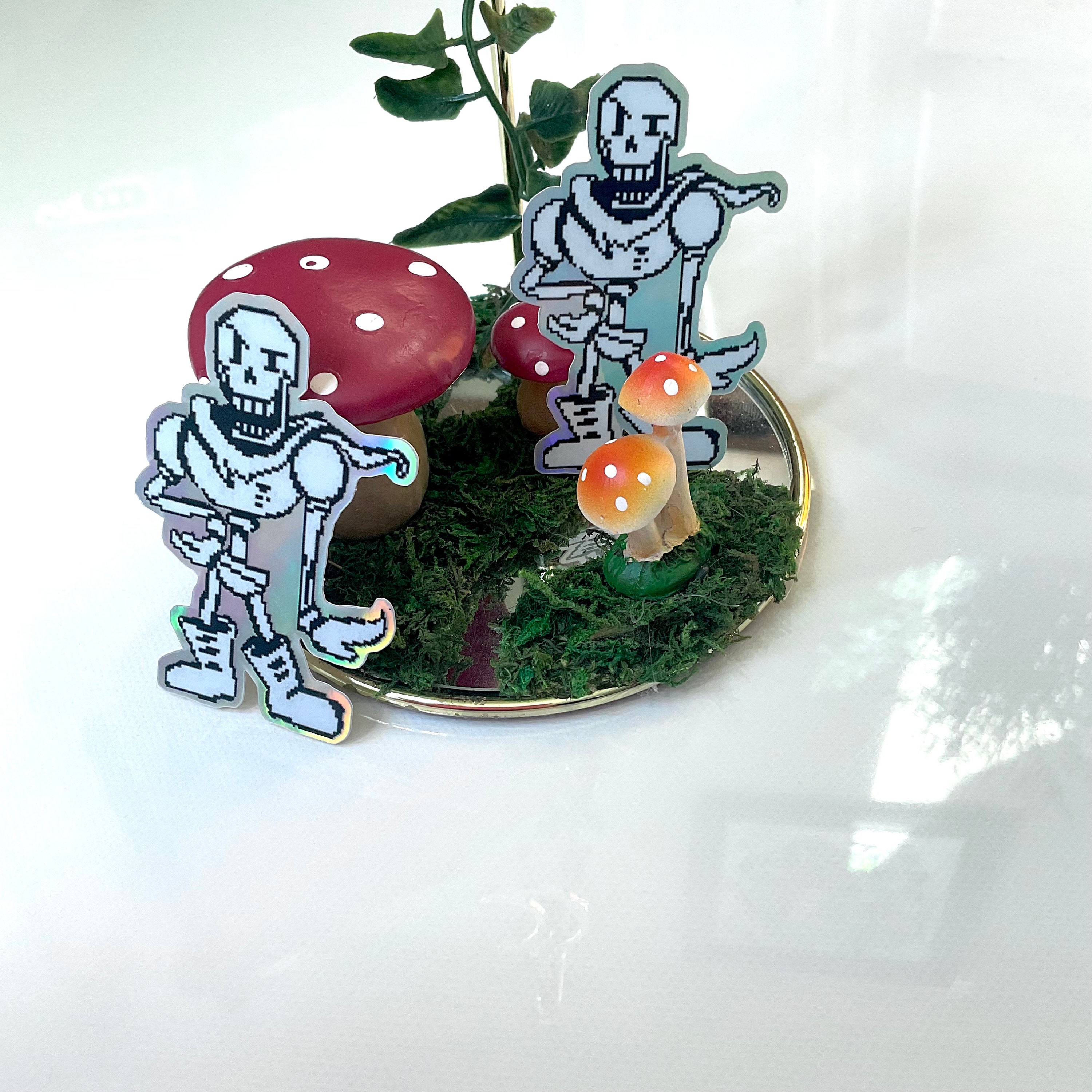 Undertale Papyrus Holographic Sticker for Waterbottle and Laptop ...