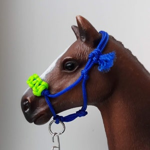 Schleich Rope Halters With Lead Rope ~ WITH fur / braided noseband ~ multiple colors ~ comes with lead rope