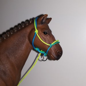 Schleich Rope Halters With Lead Rope ~ WITHOUT furs / braided noseband or headpiece ~ multiple colors ~ comes with lead rope
