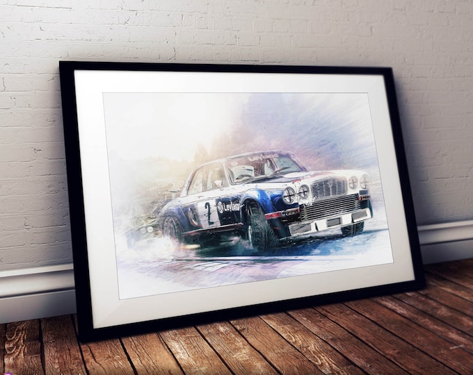 Jaguar XJ12C Broadspeed - ‘Brute Force’ Limited Edition Print - 1977 Nurburgring Car Art Framed Poster Canvas
