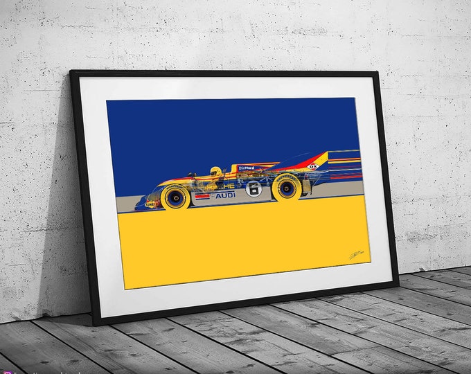 Porsche 917-30 - Can-Am Challenge 1973 - Limited Edition Print - Car Art Framed Poster Canvas