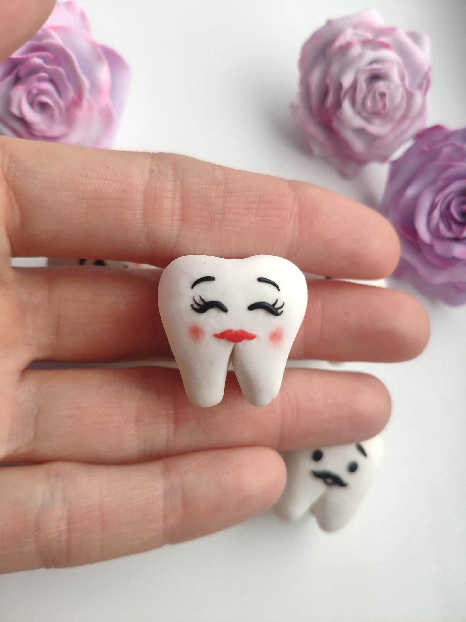 Teeth figurines. Tooth figurine. Gift for dentist. Toy teeth. Etsy