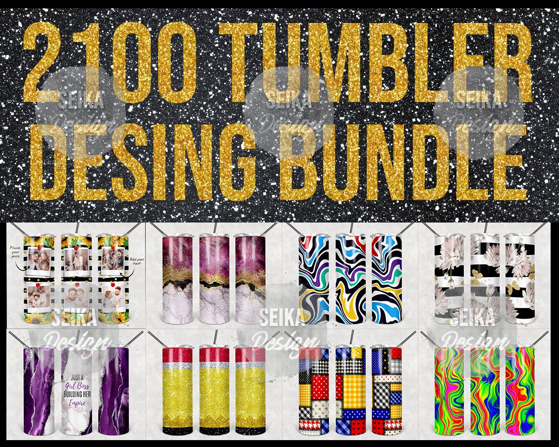 Download 2100 Bundle Tumbler Design Sublimation PNG Graphics ...
