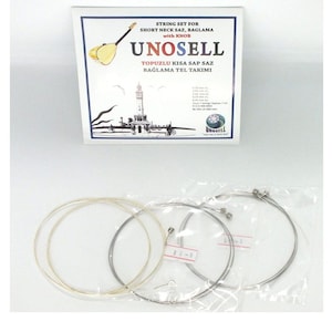 Set di corde con manopola per strumento a corde turco Saz a collo corto 0,18 mm