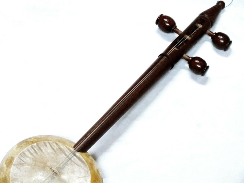 Kurdish String Instrument Quality Mulberry Carved Rebab Rubab W/ A Bow ...