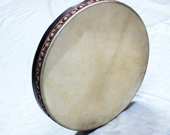 41 X 7 Cm Animal Skin Bendir Turkish Percussion Frame Drum