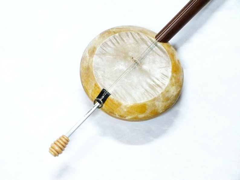 Kurdish String Instrument Quality Mulberry Carved Rebab Rubab W/ A Bow ...