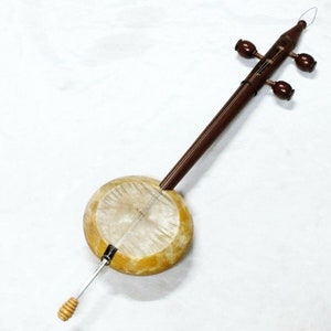 Kurdish String Instrument Quality Mulberry Carved Rebab Rubab W/ A Bow ...
