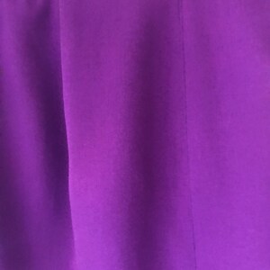 Vintage 1970s rich rayon blend purple skirt size 9 image 3