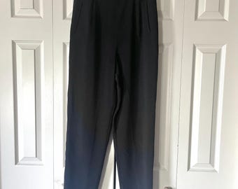 Deadstock Vintage 1980s Pleat-front Trousers (XS-L) - Vintage Wide