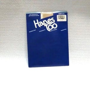 Vintage Hanes Too Pantyhose CD Travel Buff 116  Non- Control Top Reinforced Toe