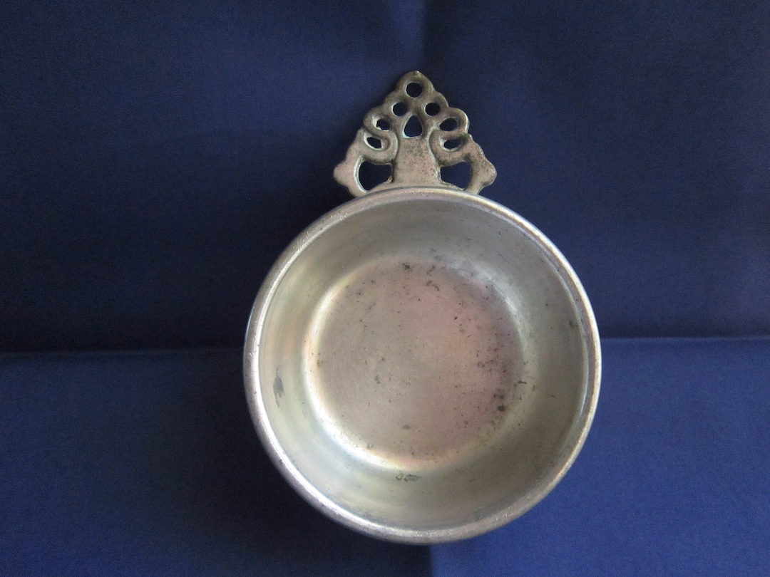 Vintage Pewter Porringer Bowl Woodbury Pewterers RH Collectible