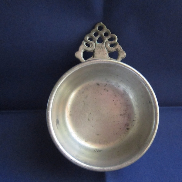 Vintage Pewter Porringer Bowl Woodbury Pewterers RH Collectible /Barware Memorabilia Metalware Drinking Cup