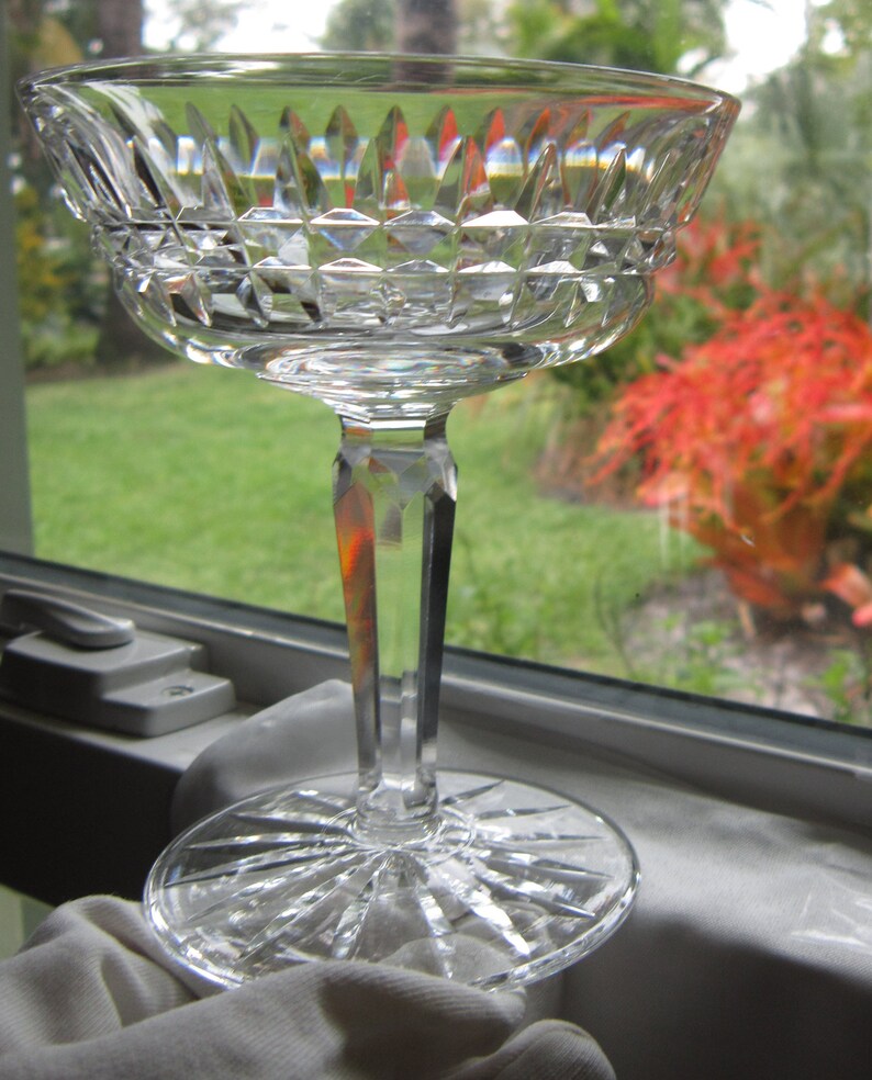 Waterford Crystal Signed Champagne/sherbert Glass and a Second Crystal