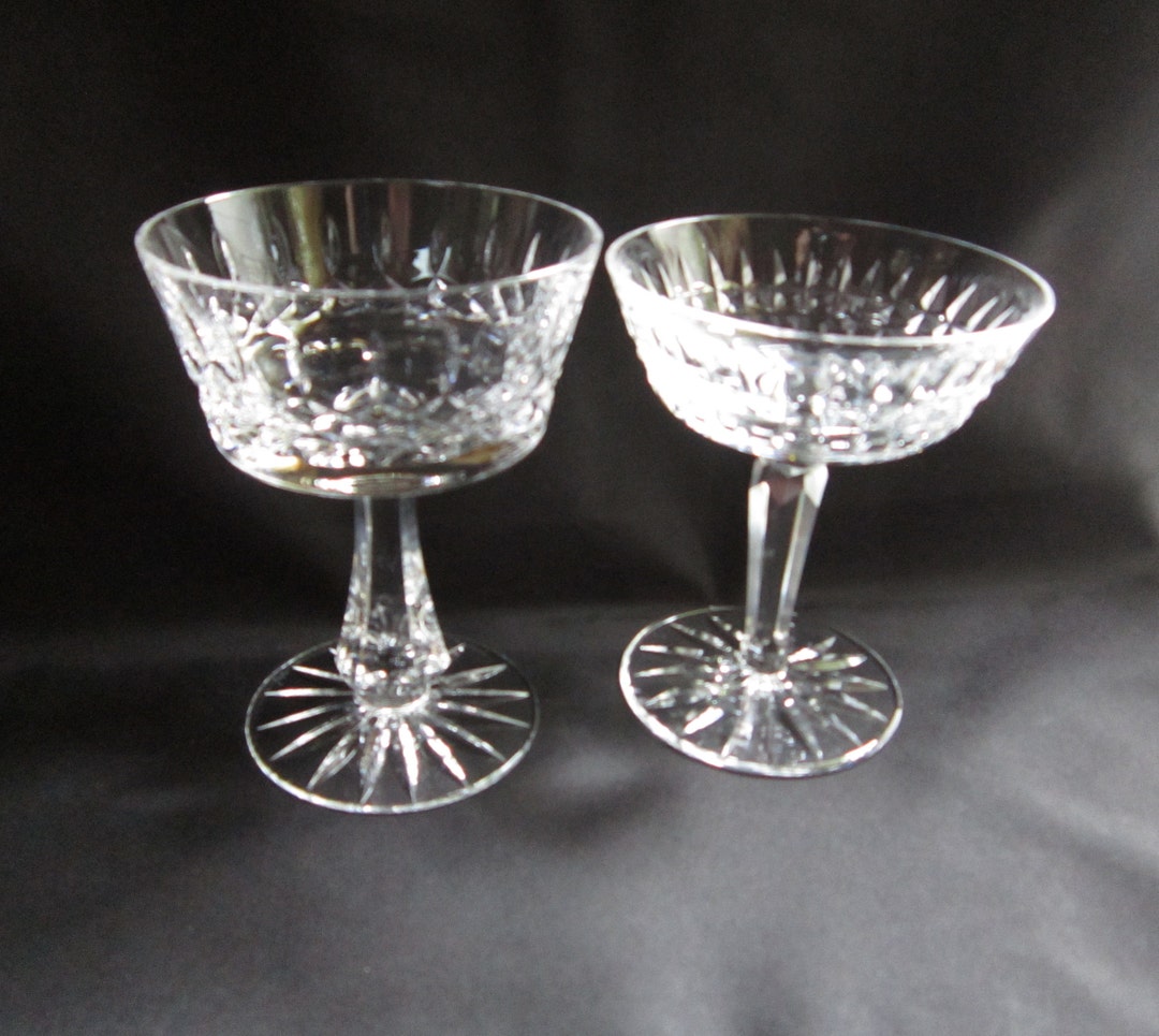 Waterford Crystal Signed Champagne/sherbert Glass and a Second Crystal