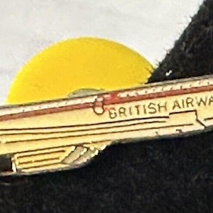 Vintage Concorde British Airways Emaille Anstecknadel Anstecknadel Goldton