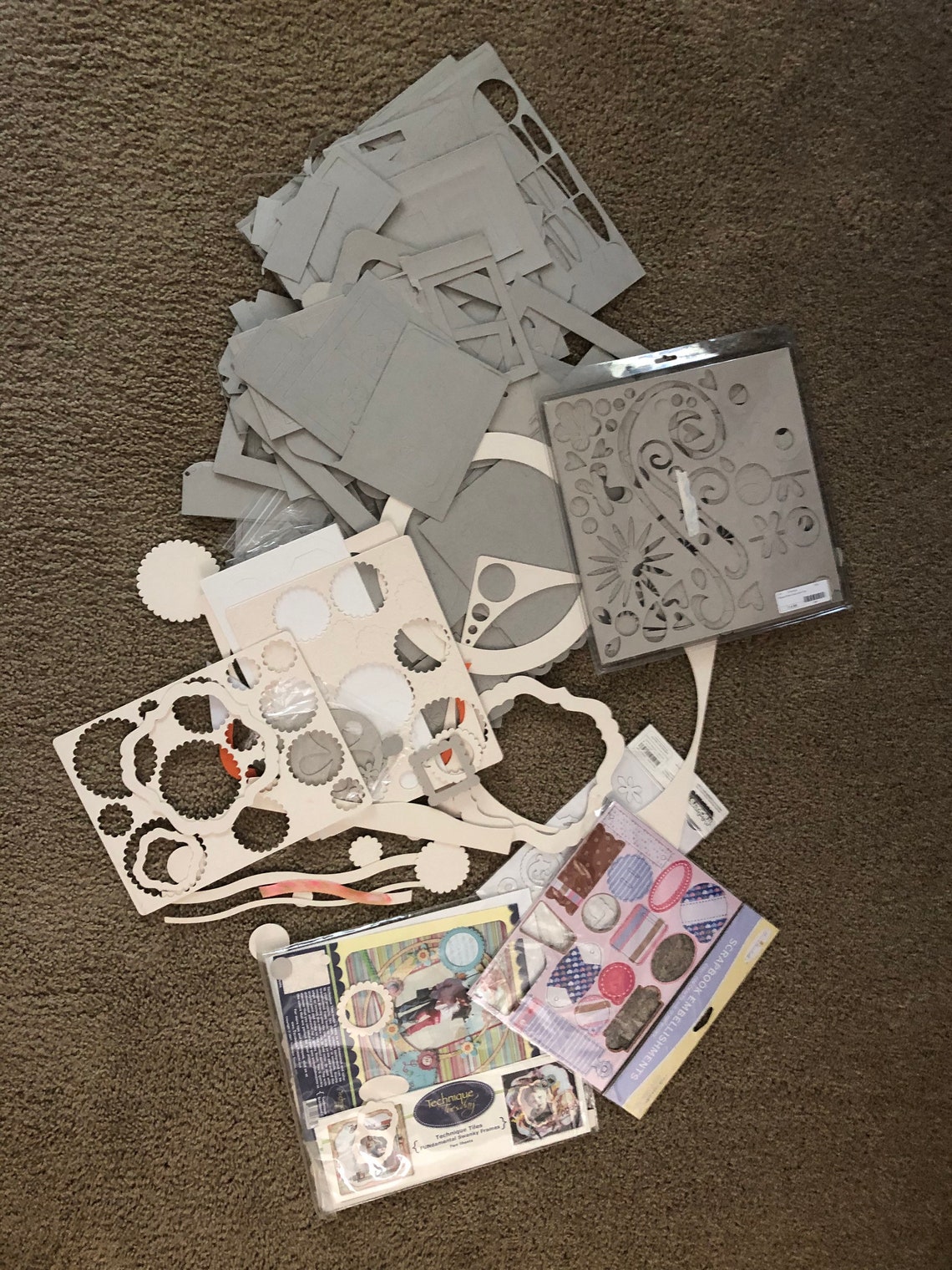 Craft Chipboard Shapes Shapes Lot of 4 lbs Rings Frames Etsy