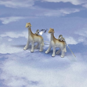 Safari Animal Earrings: Giraffe, Hippo, Lion, Zebra