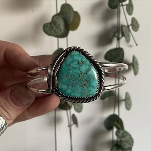 Turquoise Feather Cuff