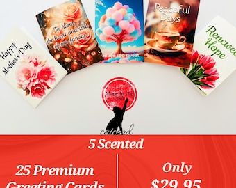 Unique Greeting Card Set, 25 Premium All Occasion Cards, Made in USA