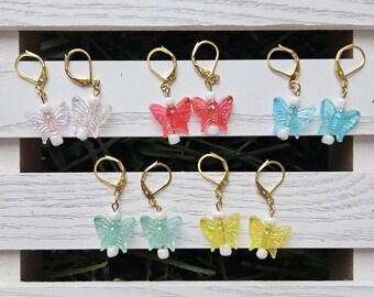 Butterfly Earrings / Bead Beaded Jewelry l Fairycore l Cottagecore l Whimsical l Garden l Coquette l Cute Kawaii l Dainty Gift Ideas For Her