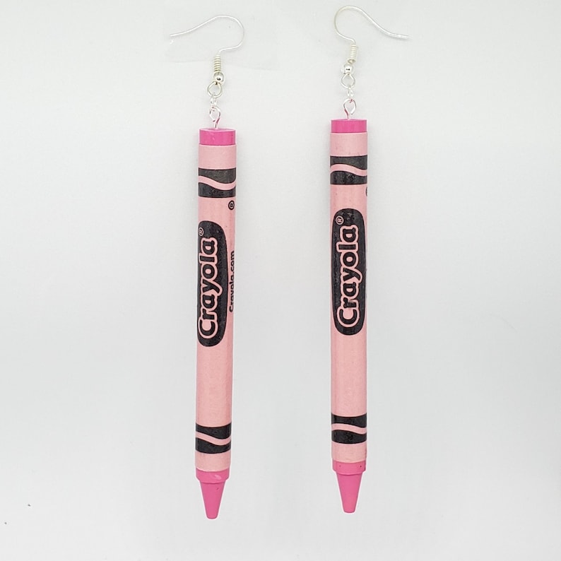 Crayon Earrings L Crayola Earrings L Rainbow Earring L Gifts - Etsy