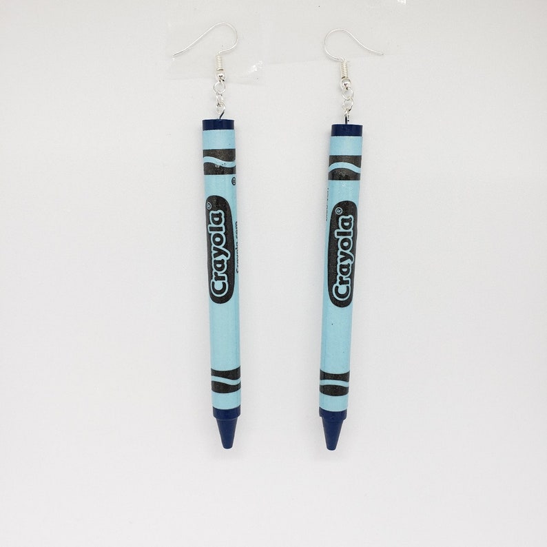 Crayon Earrings L Crayola Earrings L Rainbow Earring L Gifts Etsy