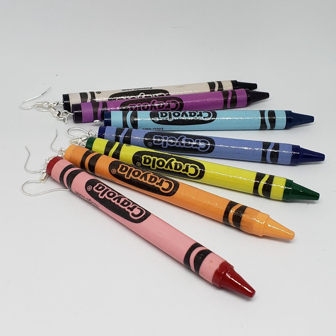 Crayon Earrings L Crayola Earring L Rainbow Earring L Gift for Etsy