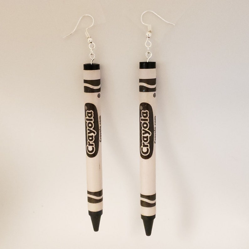 Crayon Earrings L Crayola Earring L Rainbow Earring L Art Etsy