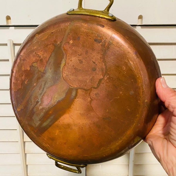 Antique French Copper Pan Centuria Baumlin