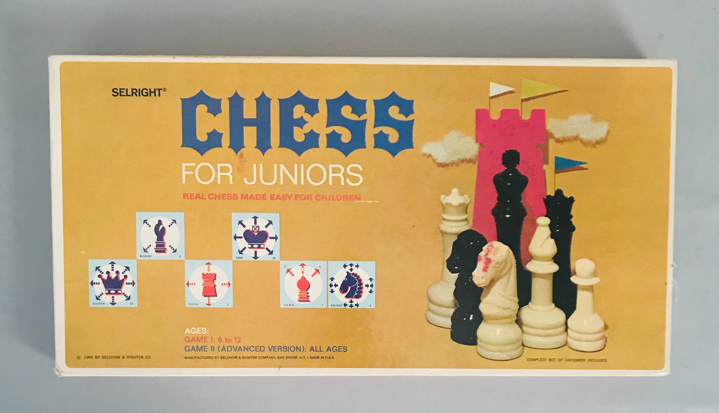 Vintage Chess for Juniors Board Game New 1965 Selchow & - Etsy