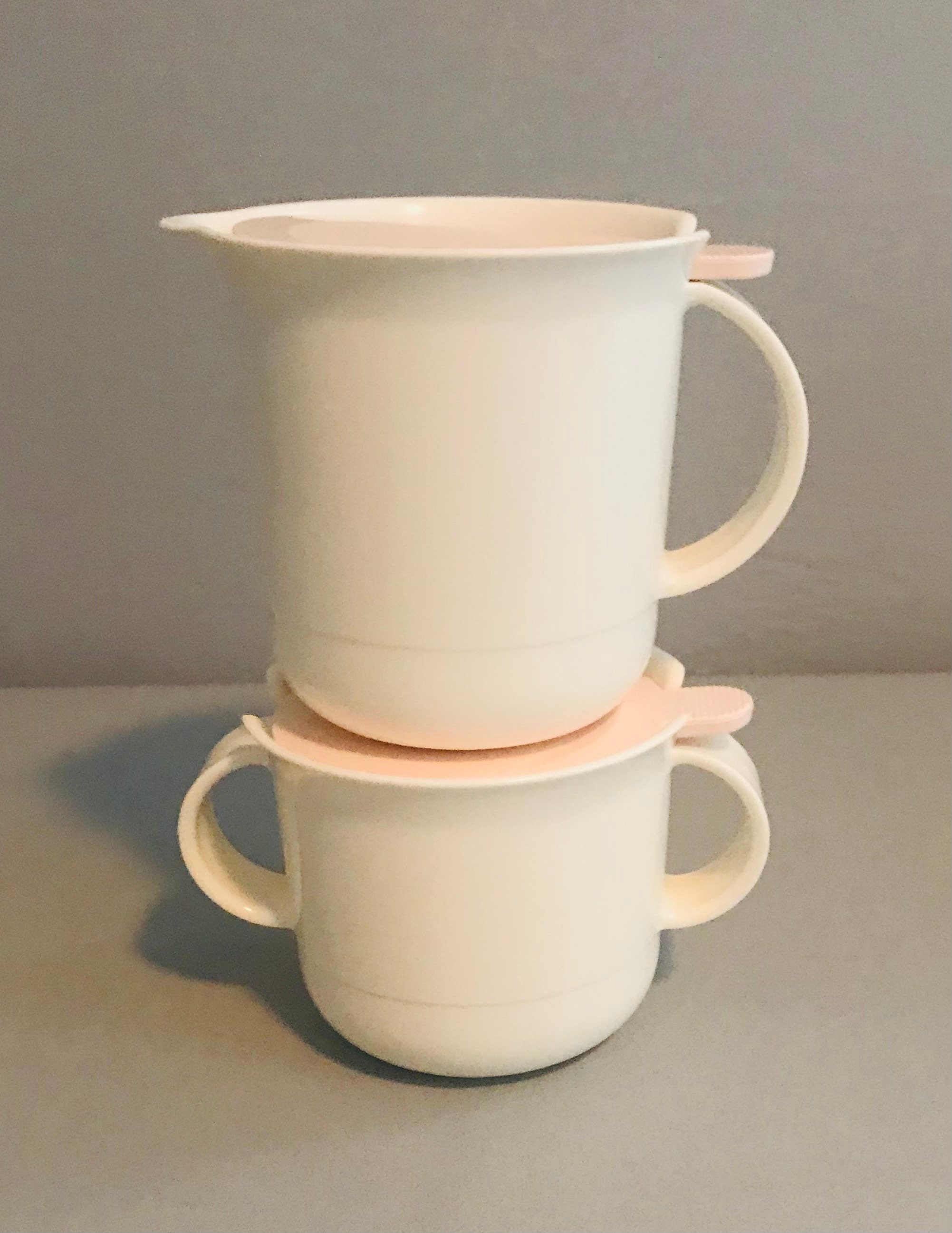 Vintage Tupperware Cream and Sugar Vintage Tupperware 2309 Etsy