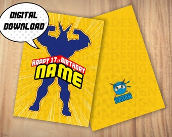 My Hero Academia Alles Gute Zum Geburtstag Deku Grusskarte Von