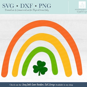 St. Patrick&#39;s Day Rainbow SVG & Clipart, St. Patrick&#39;s Day SVG, Saint Patricks Day Rainbow and Clover, St. Patrick&#39;s Day Clipart