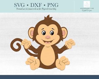 Free Cute Monkey Keychain Svg Free Cute Monkey Keychain Svg