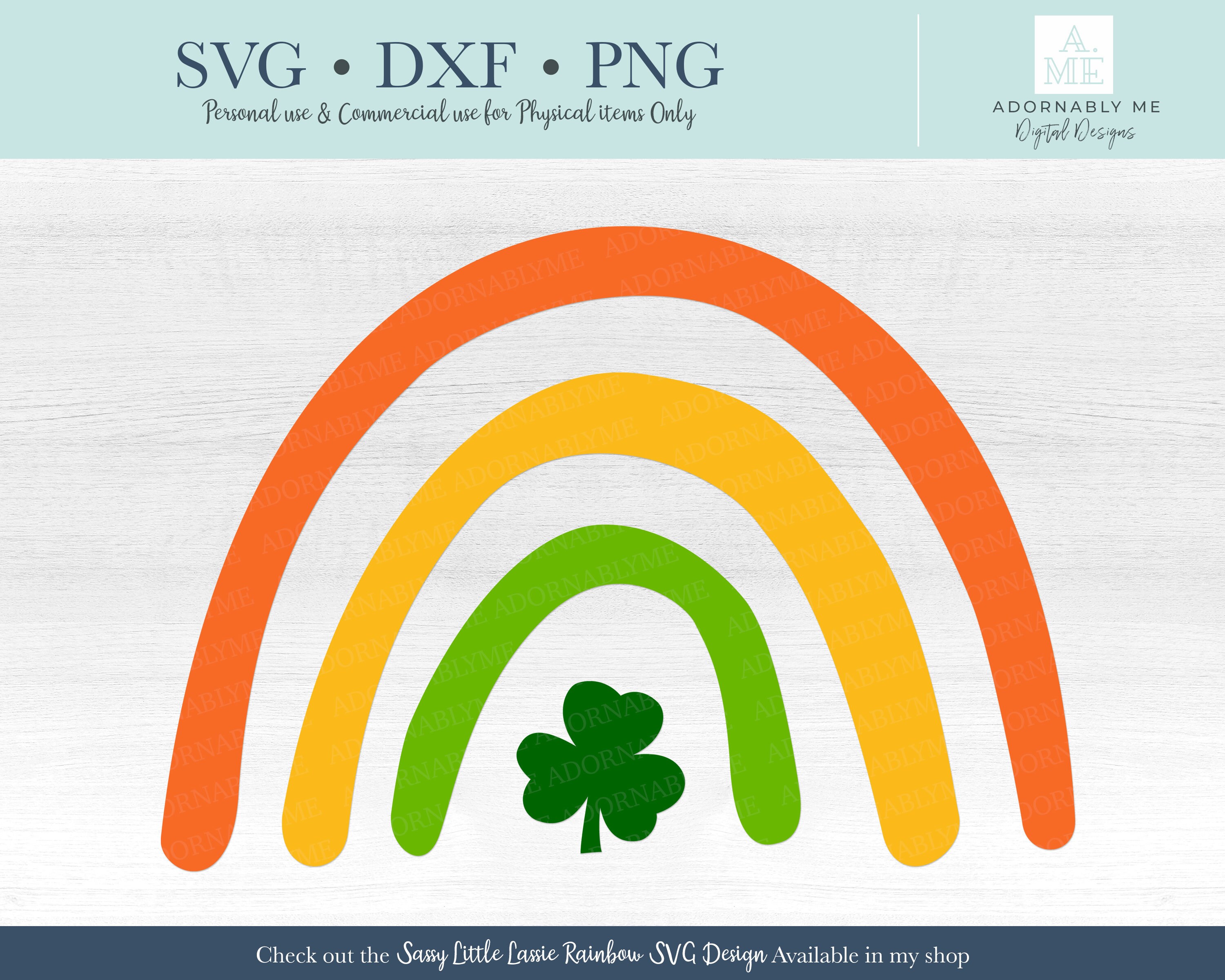 St. Patrick's Day Rainbow SVG & Clipart St. Patrick's | Etsy