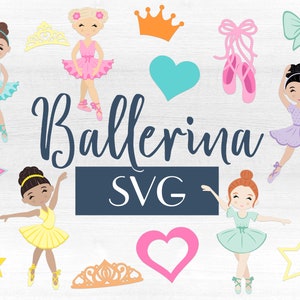 Ballerina SVG & PNG for Instant Download, Ballet SVG for Cricut, for Silhouette, for Glowforge. Ballet Slippers svg Digital Download