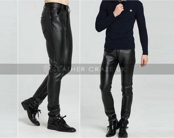 Leather Pants Men | Etsy