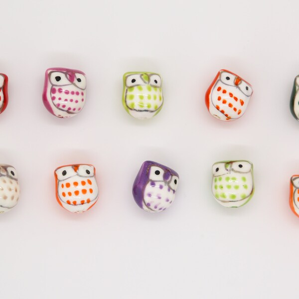 Ceramic Animal Beads Etsy