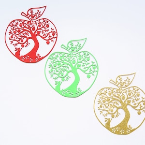 Die Cut Apple Tree Card Embellishments